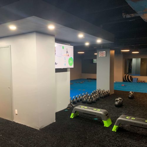 Precision Painting Plus commercial interior gym painting