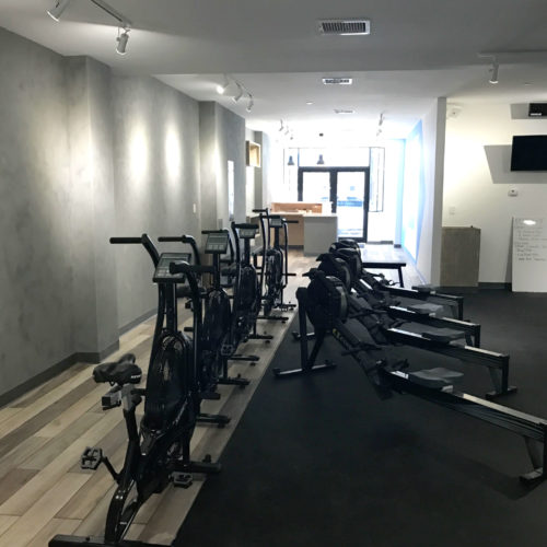 Precision Painting Plus commercial interior gym painting