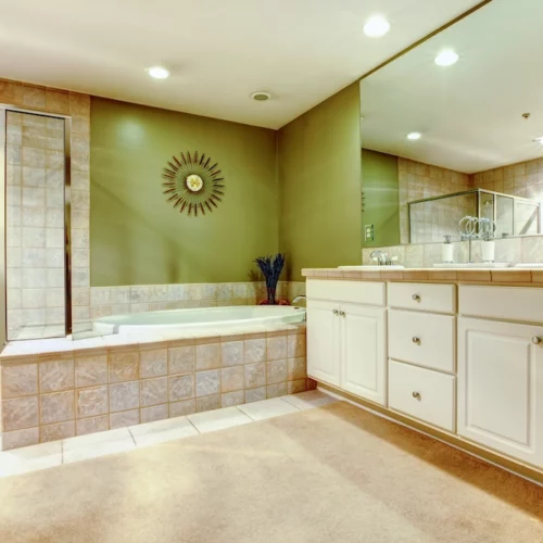 residential house interior bathroom painting